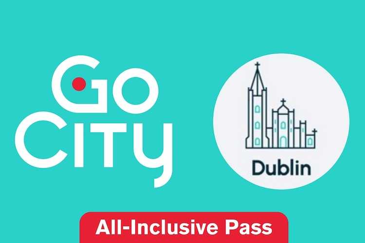 Get your Dublin Pass – Secure your mobile multi-attraction travel pass for 2026 The official digital Dublin All-Inclusive Pass layout by Go City featuring an illustrative cathedral graphic on a teal background